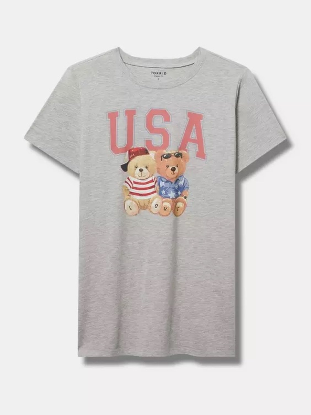 Torrid USA Bear Classic Cotton Jersey Crew Tee